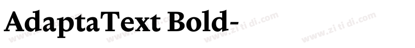 AdaptaText Bold字体转换 AdaptaText Bold字体转换